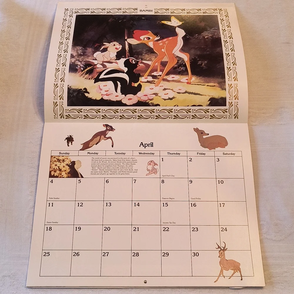 Walt Disney 1982 Classics Calendar